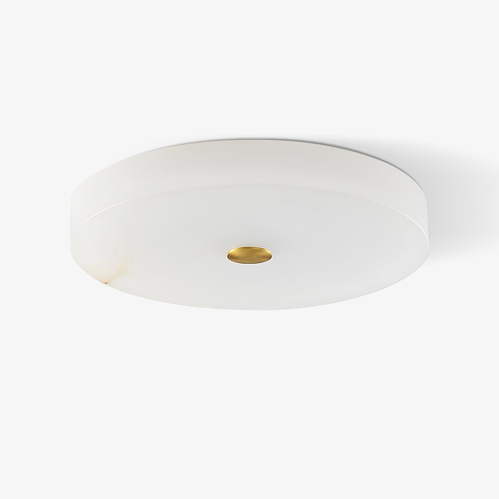 Sophie Natural Alabaster Stone Ceiling Lamp Round Flush Mount LED Light
