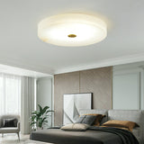 Sophie Natural Alabaster Stone Ceiling Lamp Round Flush Mount LED Light