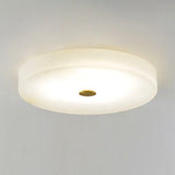 Sophie Natural Alabaster Stone Ceiling Lamp Round Flush Mount LED Light