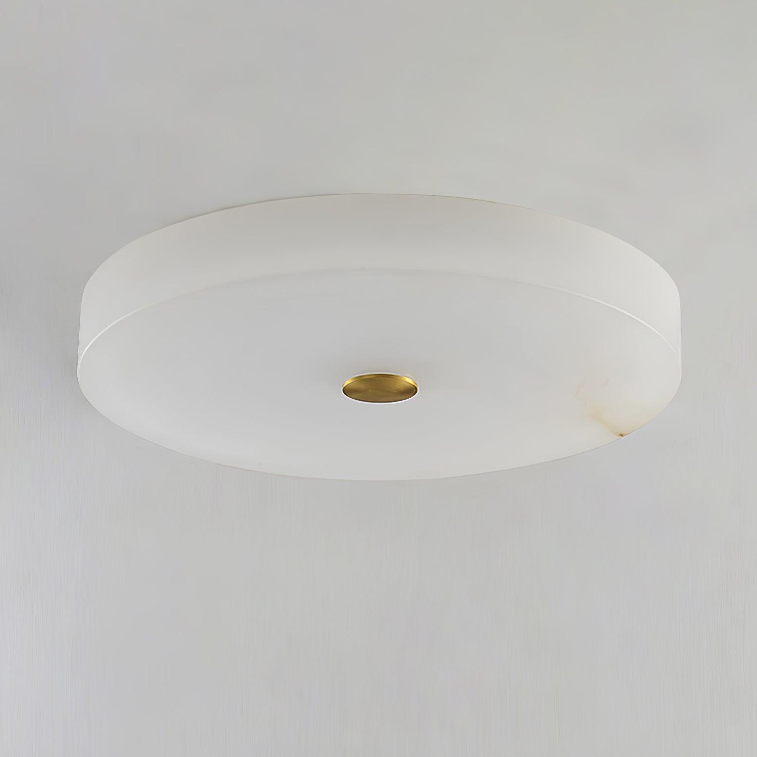 Sophie Natural Alabaster Stone Ceiling Lamp Round Flush Mount LED Light