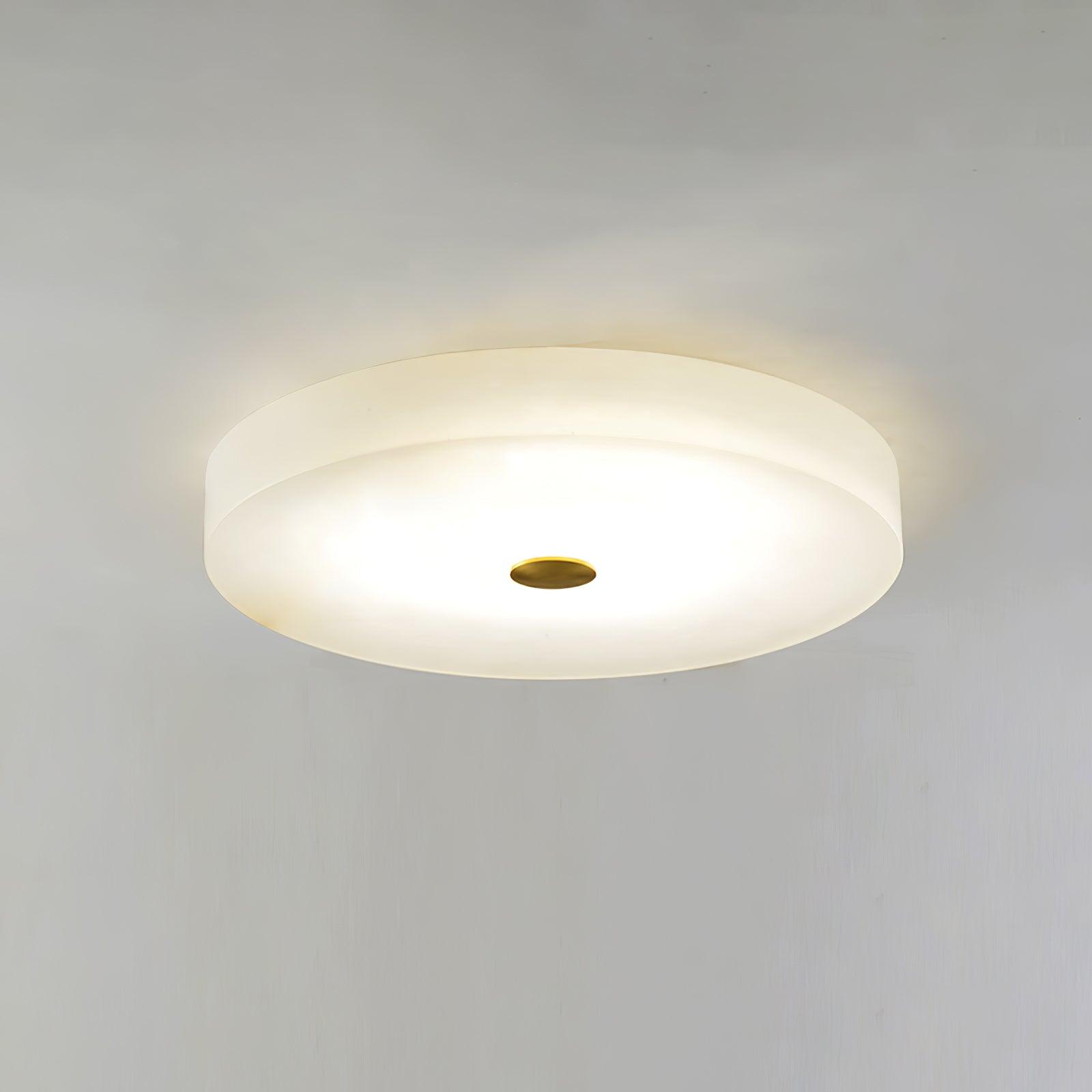 Sophie Natural Alabaster Stone Ceiling Lamp Round Flush Mount LED Light