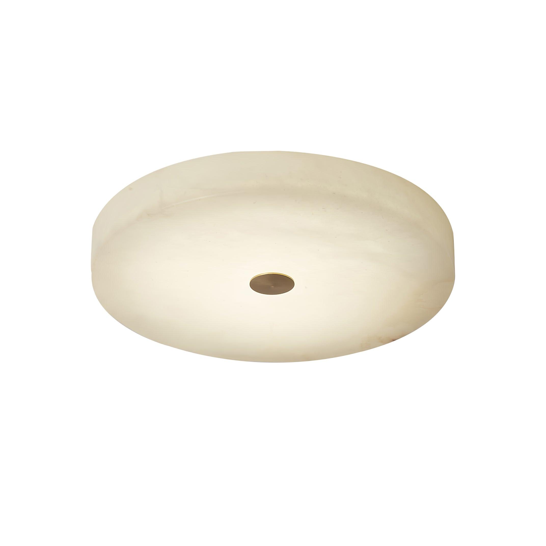 Sophie Natural Alabaster Stone Ceiling Lamp Round Flush Mount LED Light