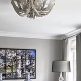 Luxury Contemporary Tassel Aluminum Chain Chandelier Modern Flush Mount Ceiling Light