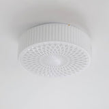 Modern Souffle Round Glass Flush Mount Ceiling Light for Bedroom and Living Room
