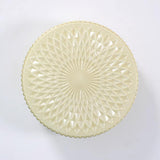 Modern Souffle Round Glass Flush Mount Ceiling Light for Bedroom and Living Room