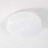 Modern Souffle Round Glass Flush Mount Ceiling Light for Bedroom and Living Room
