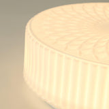 Modern Souffle Round Glass Flush Mount Ceiling Light for Bedroom and Living Room