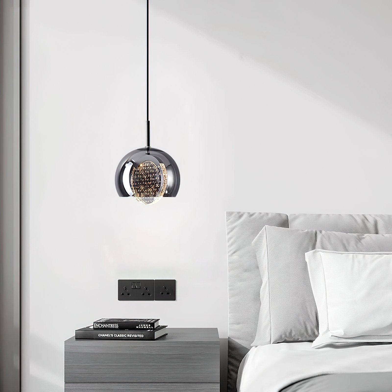 modern-space-bubble-glass-pendant-light-integrated-led-3-color-changing-fixture