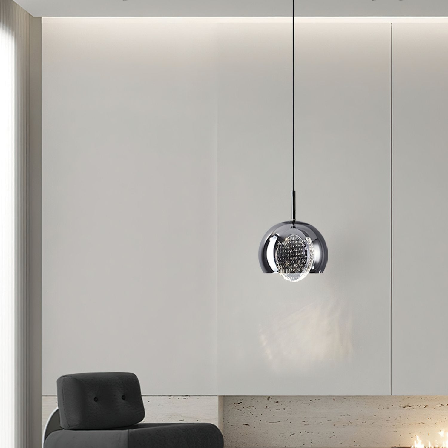 modern-space-bubble-glass-pendant-light-integrated-led-3-color-changing-fixture