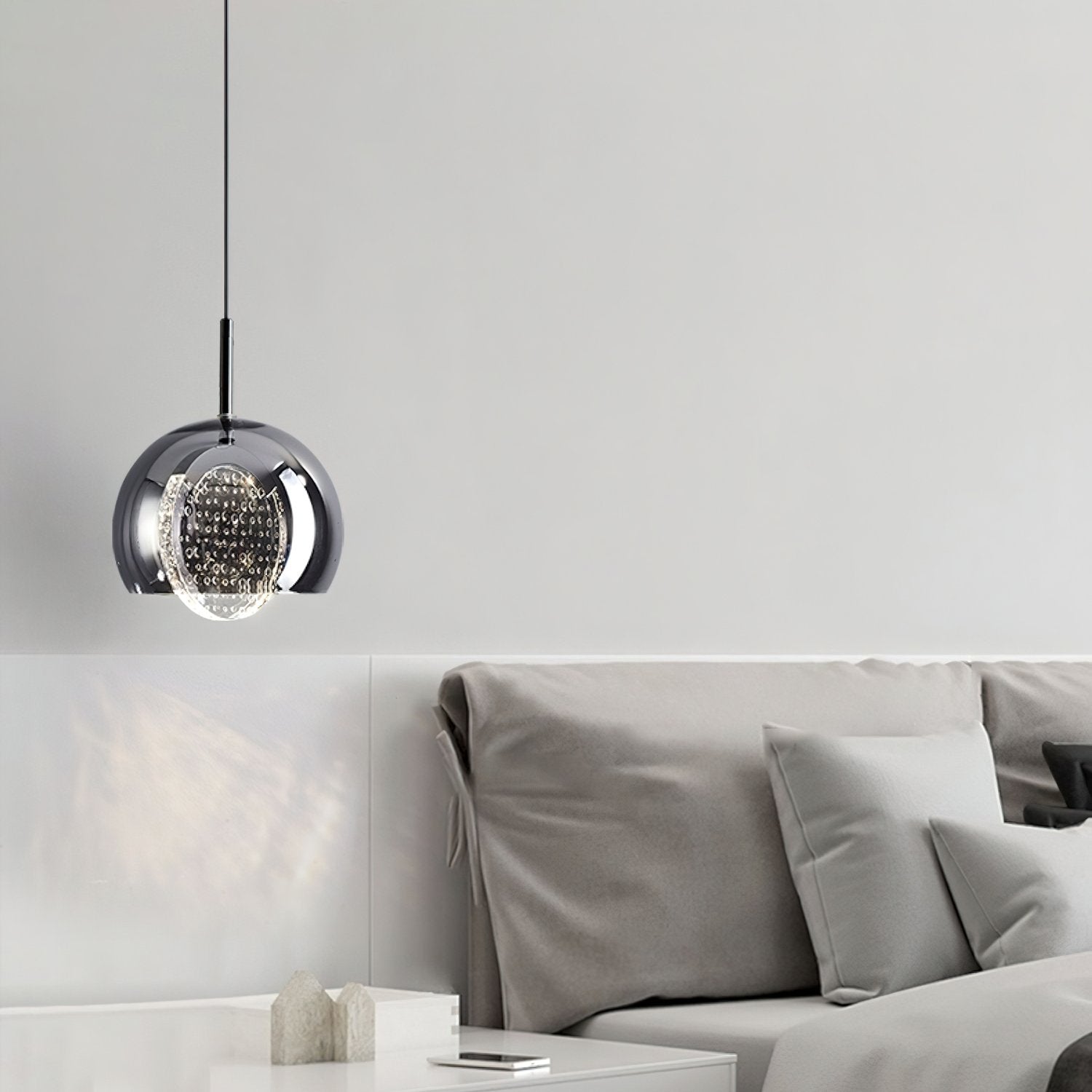 modern-space-bubble-glass-pendant-light-integrated-led-3-color-changing-fixture