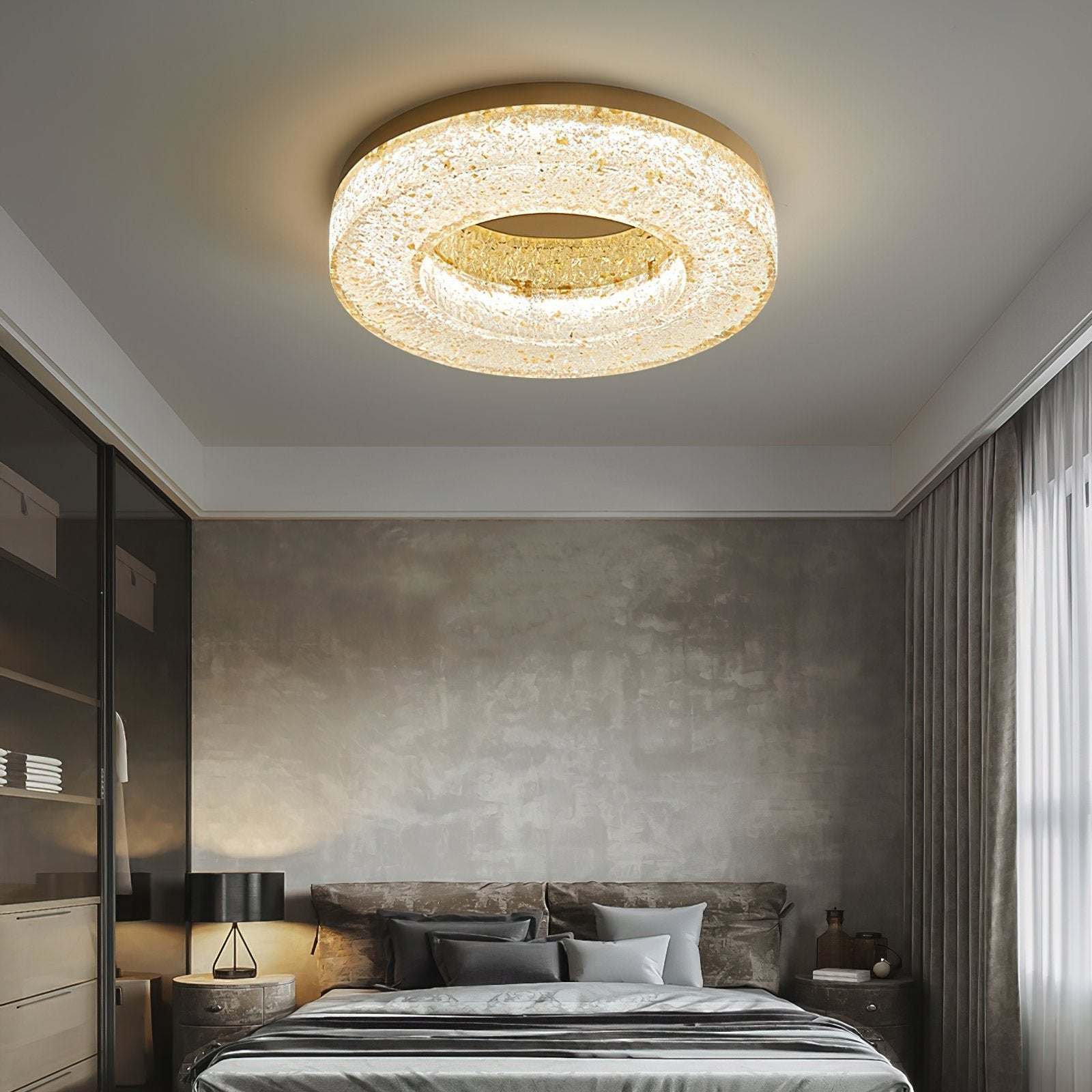 modern-geometric-brass-and-resin-flush-mount-led-ceiling-light-in-gold-finish