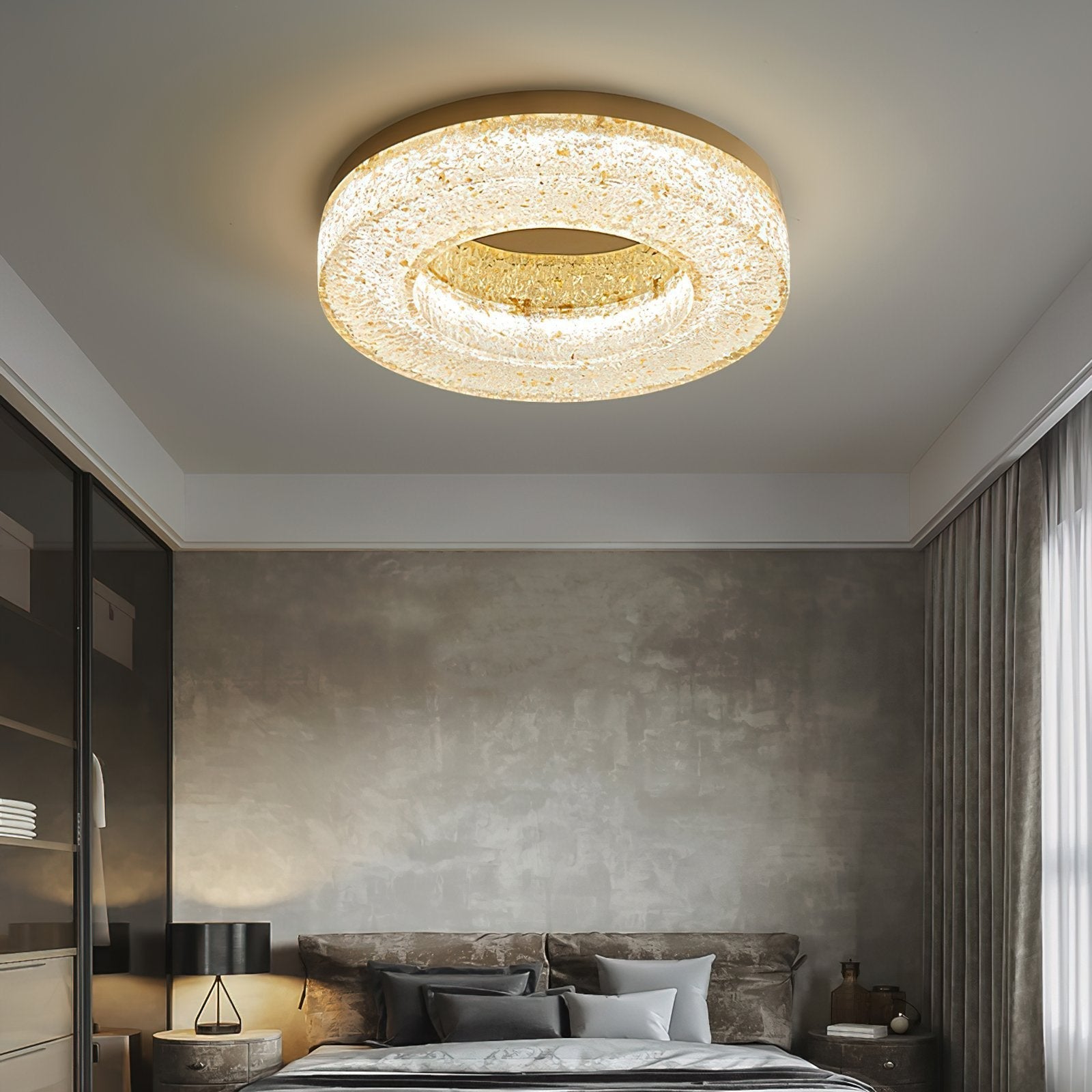 modern-geometric-brass-and-resin-flush-mount-led-ceiling-light-in-gold-finish