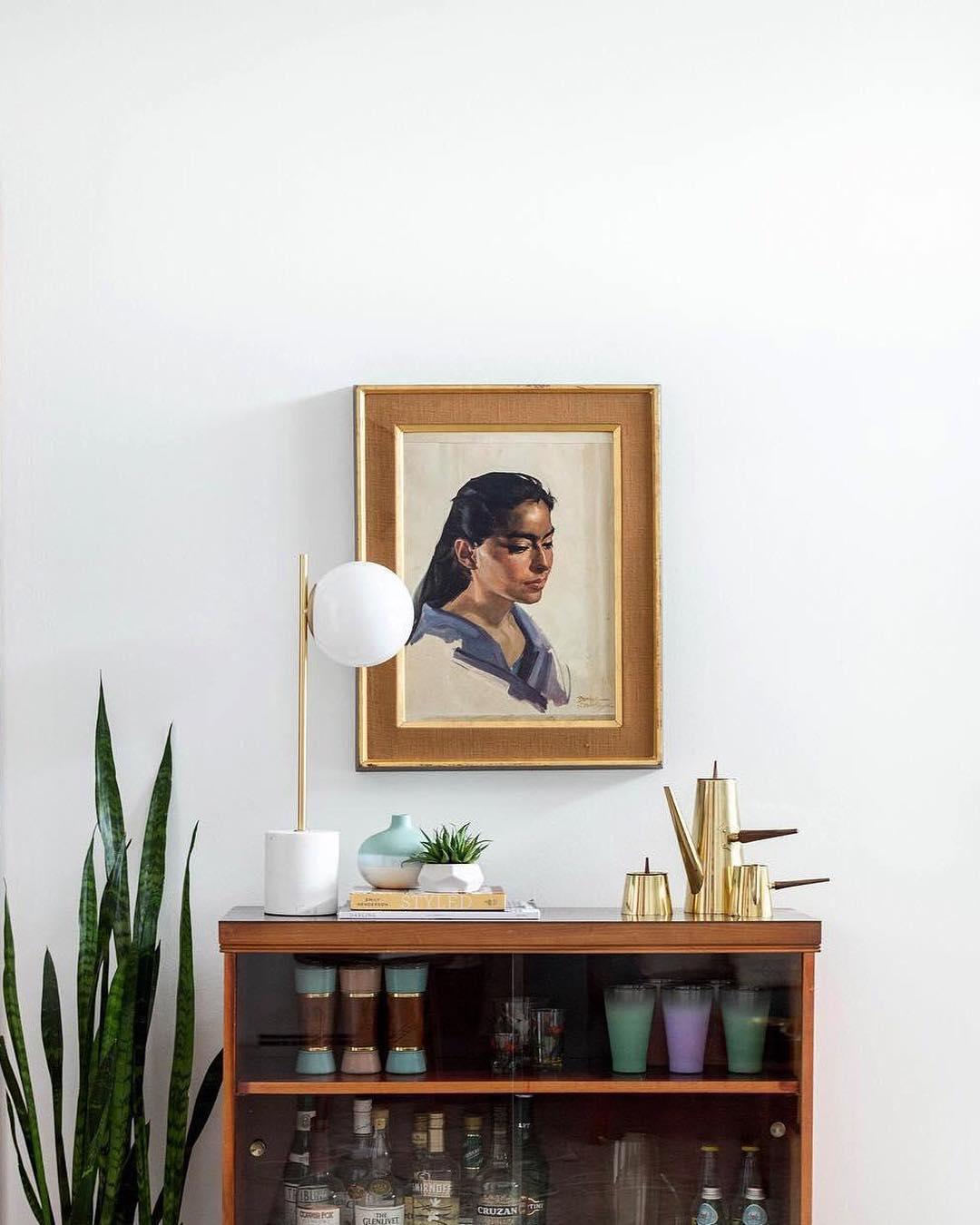 Modern Sphere and Stem Table Lamp with Gold Finish and Marble Base for Elegant Office and Home Lighting