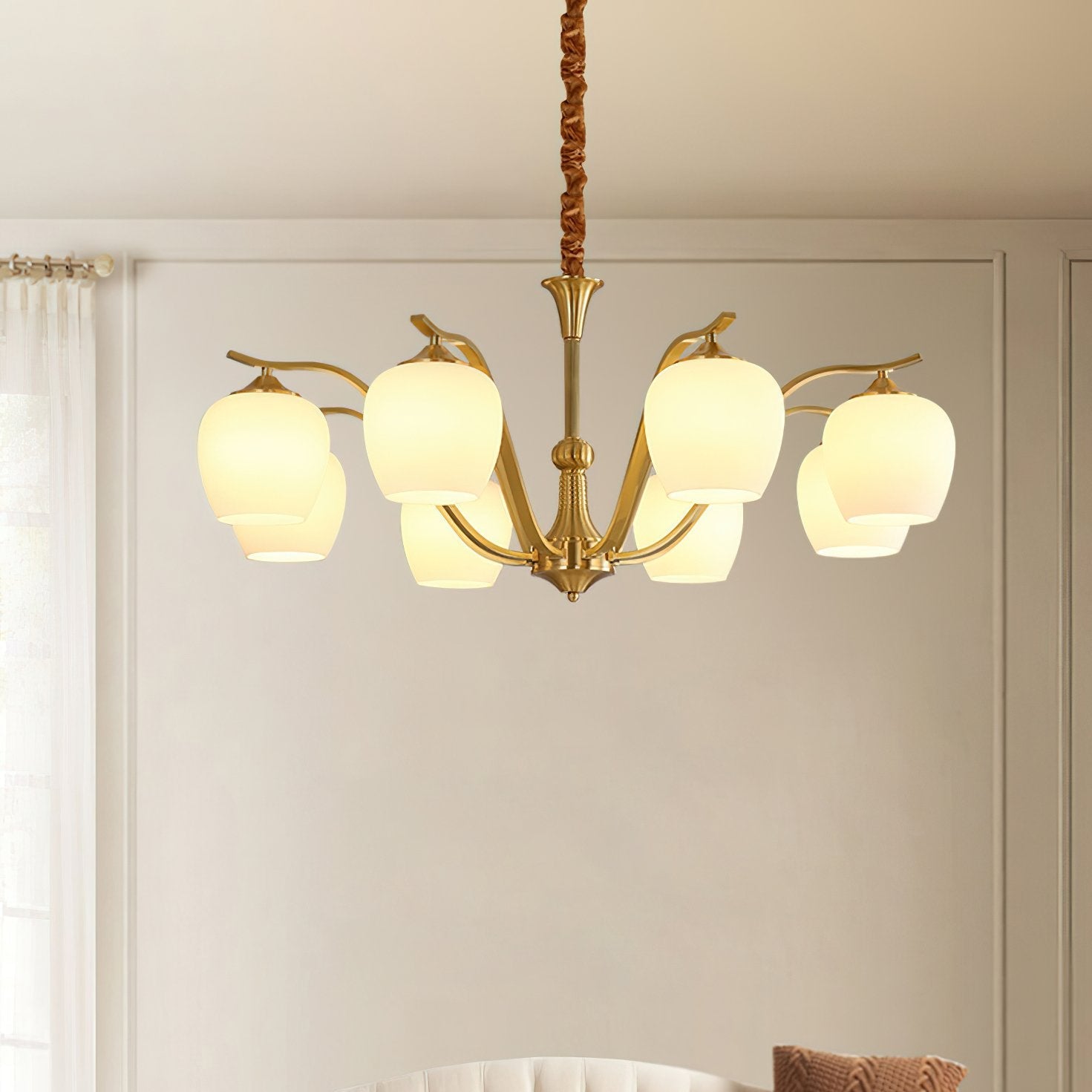 mid-century-modern-spherical-brass-chandelier-with-white-glass-globe-light-fixture