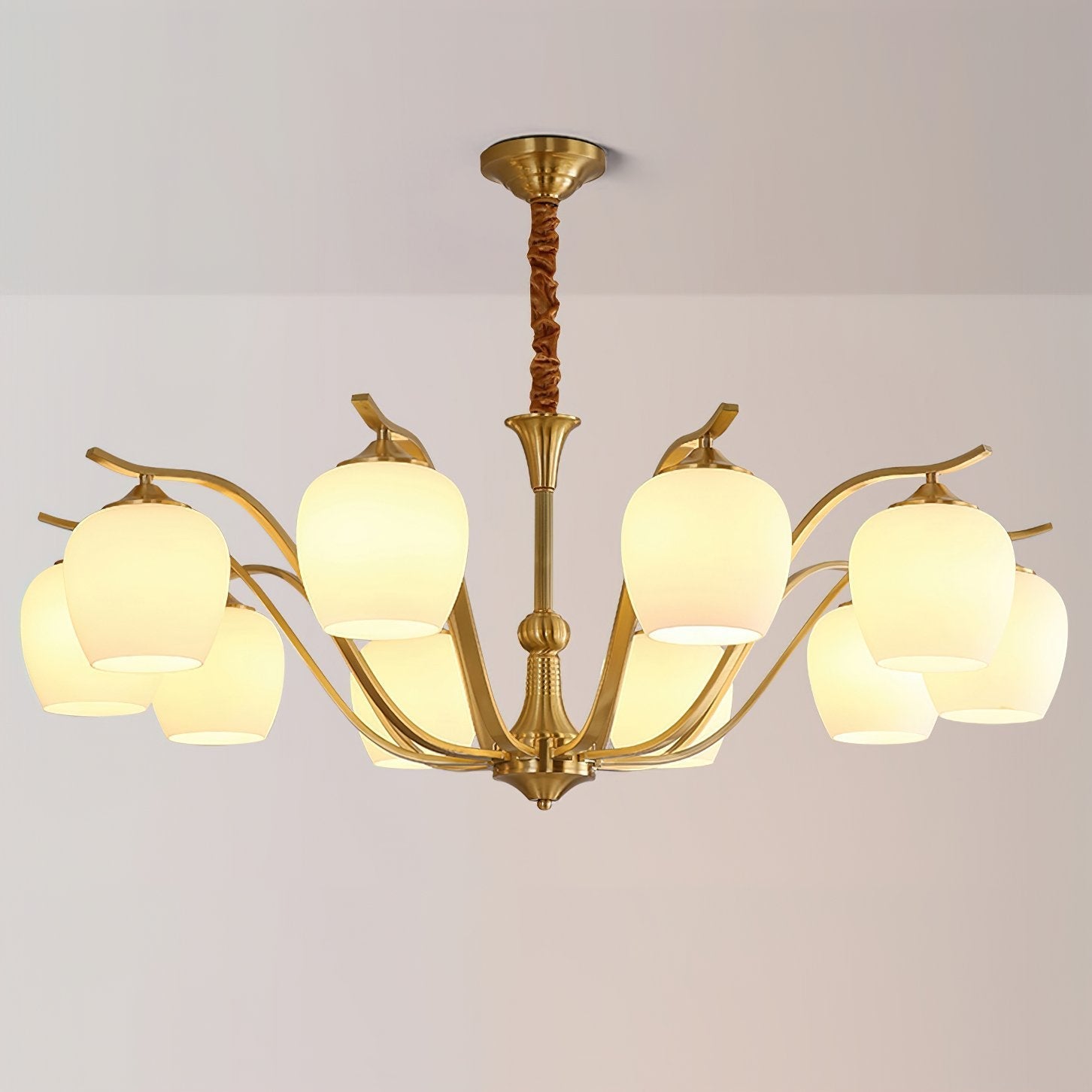 mid-century-modern-spherical-brass-chandelier-with-white-glass-globe-light-fixture