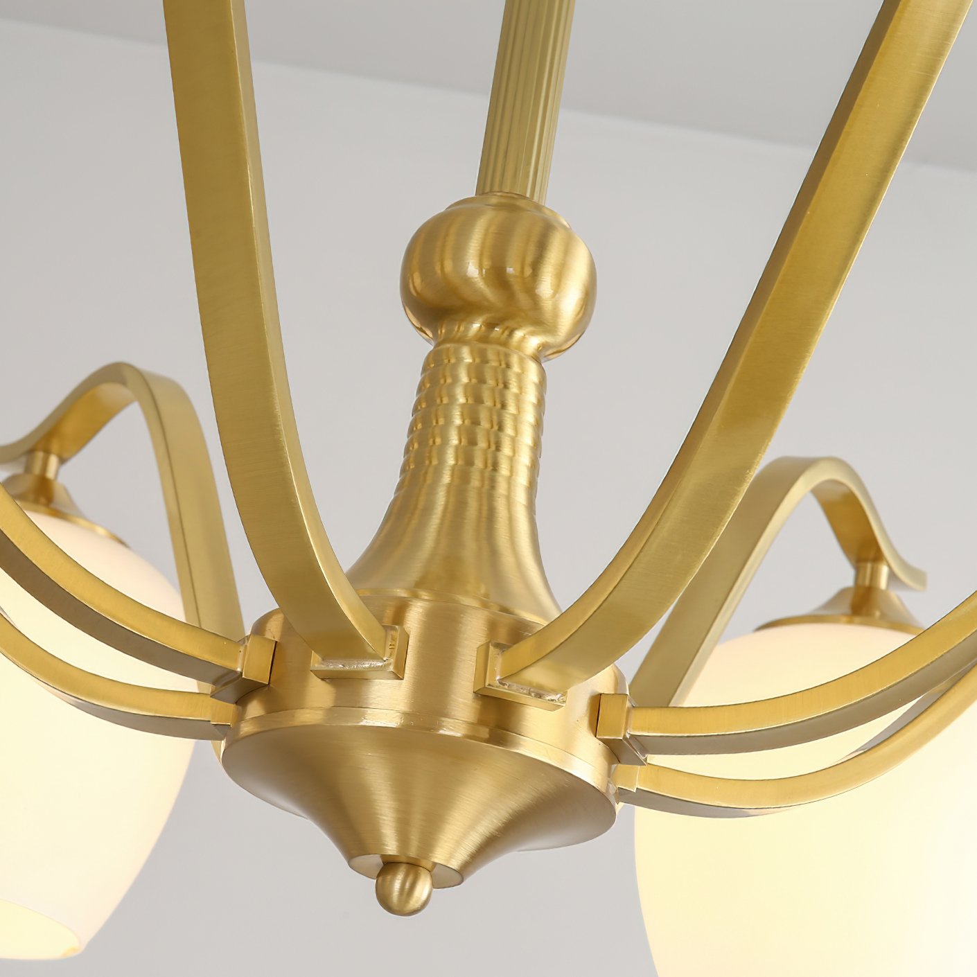 mid-century-modern-spherical-brass-chandelier-with-white-glass-globe-light-fixture