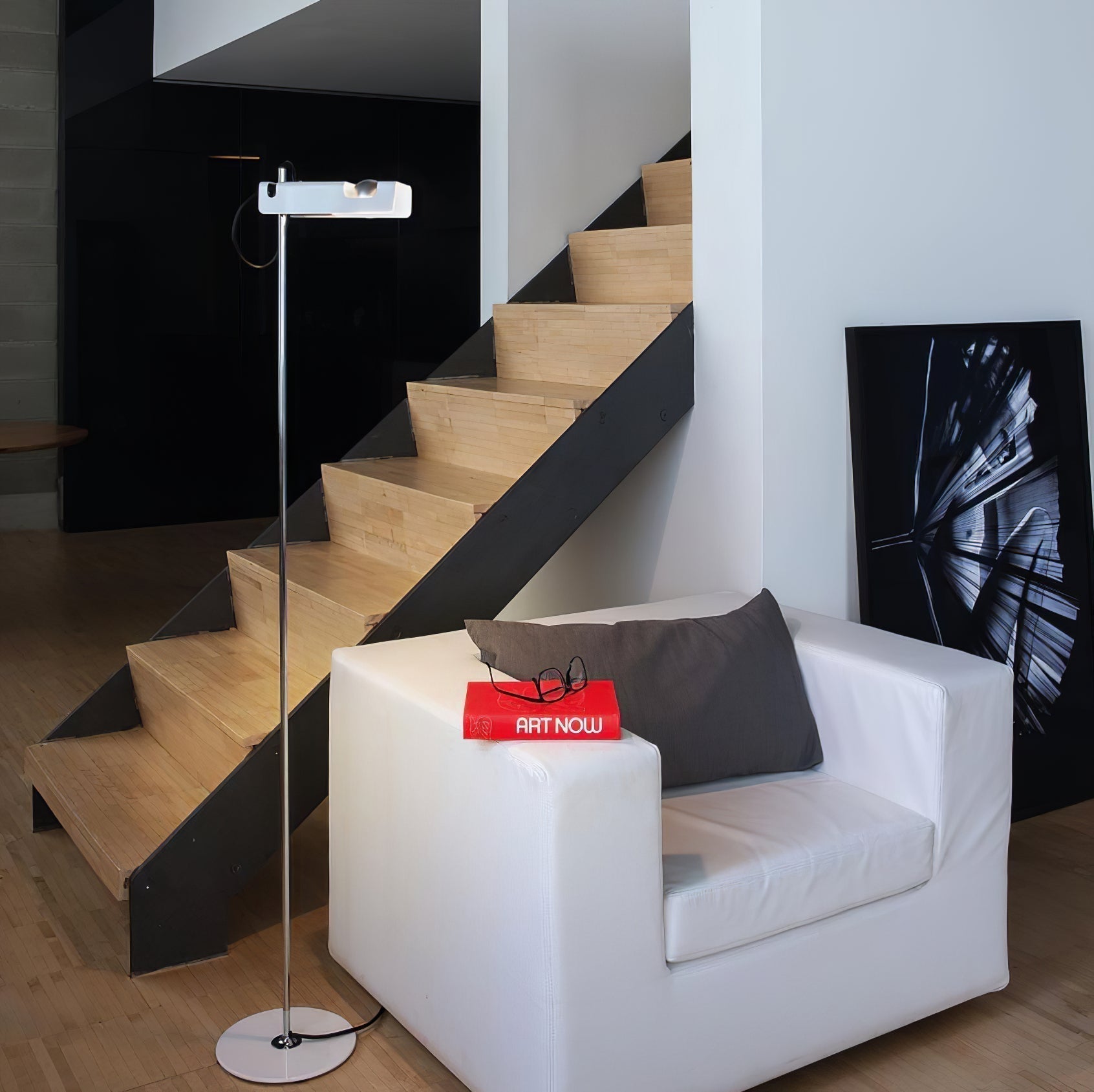 Modern Adjustable Spider Floor Lamp with Metal Reflector for Minimalist Interiors