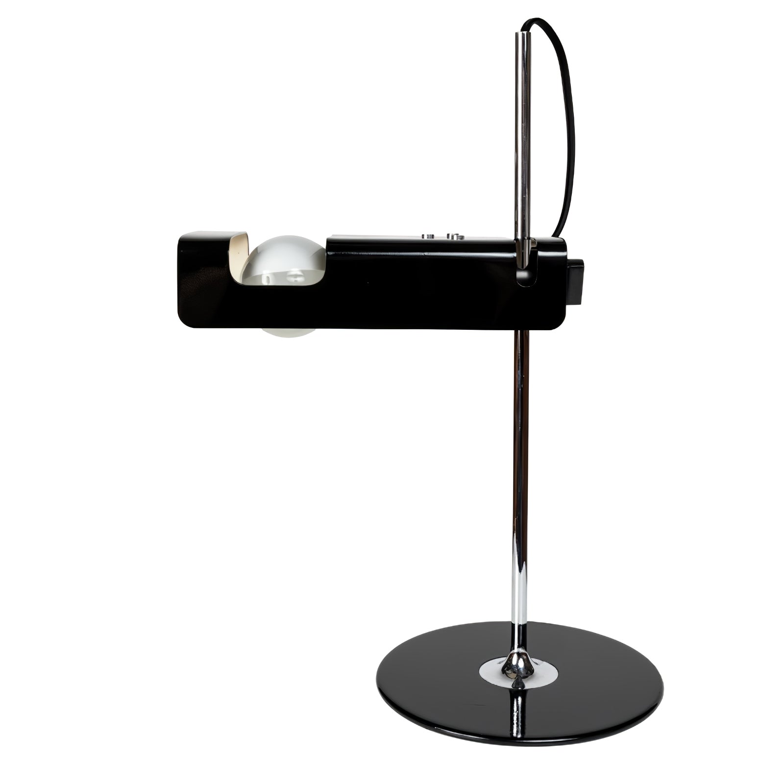 Modern Spider Metal Adjustable Table Lamp with Tilting Spotlight for Bedroom Nightstand or Desk