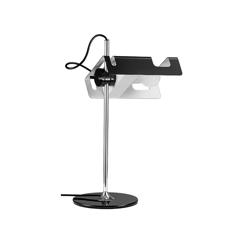 Modern Spider Metal Adjustable Table Lamp with Tilting Spotlight for Bedroom Nightstand or Desk