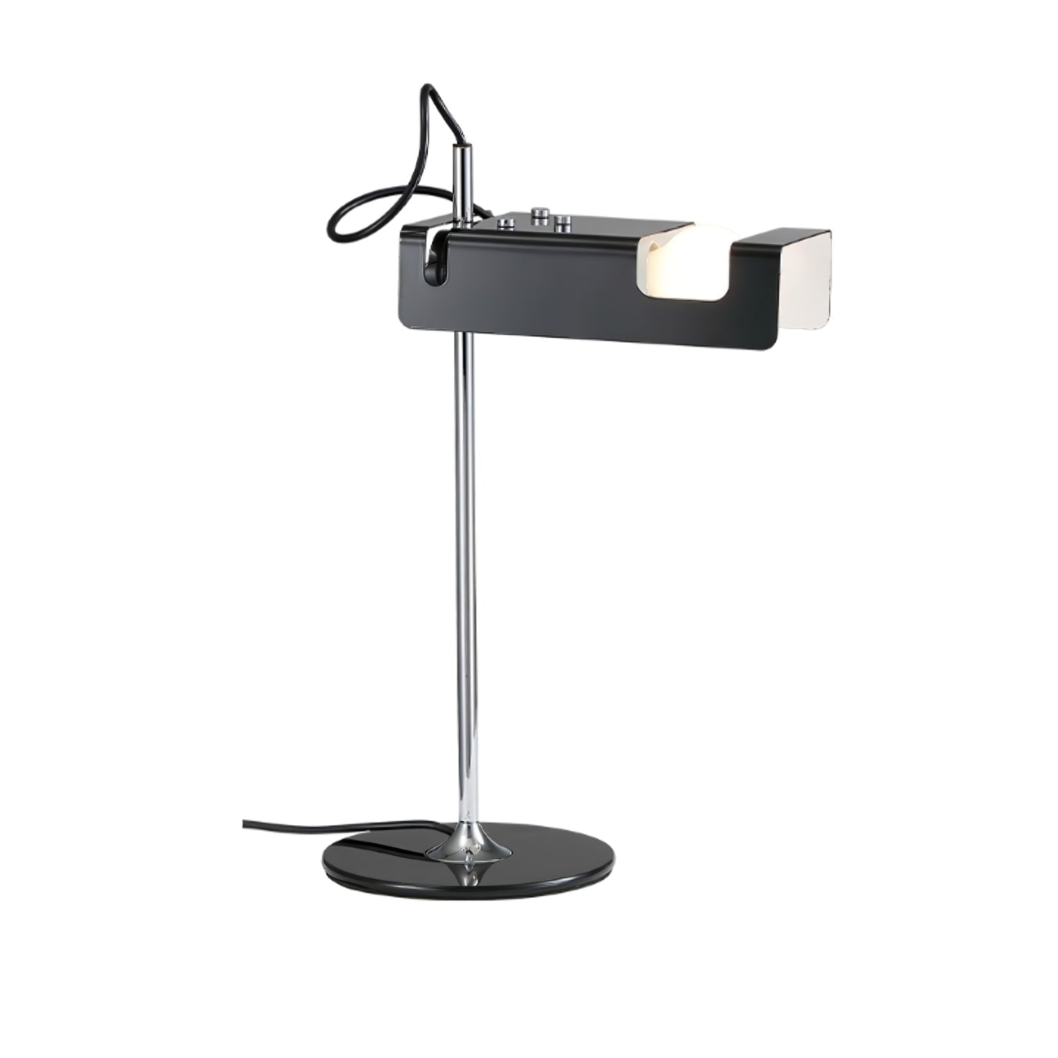 Modern Spider Metal Adjustable Table Lamp with Tilting Spotlight for Bedroom Nightstand or Desk