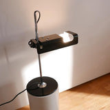 Modern Spider Metal Adjustable Table Lamp with Tilting Spotlight for Bedroom Nightstand or Desk
