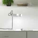 Modern Spider Metal Adjustable Table Lamp with Tilting Spotlight for Bedroom Nightstand or Desk