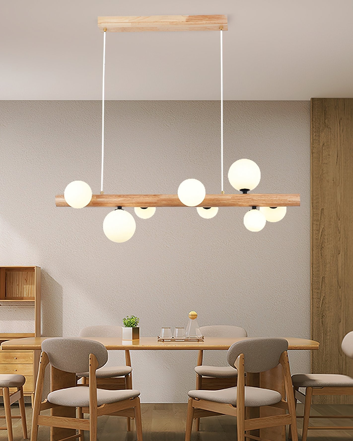 nordic-spiral-glass-ball-chandelier-wood-finish-pendant-light-for-dining-room