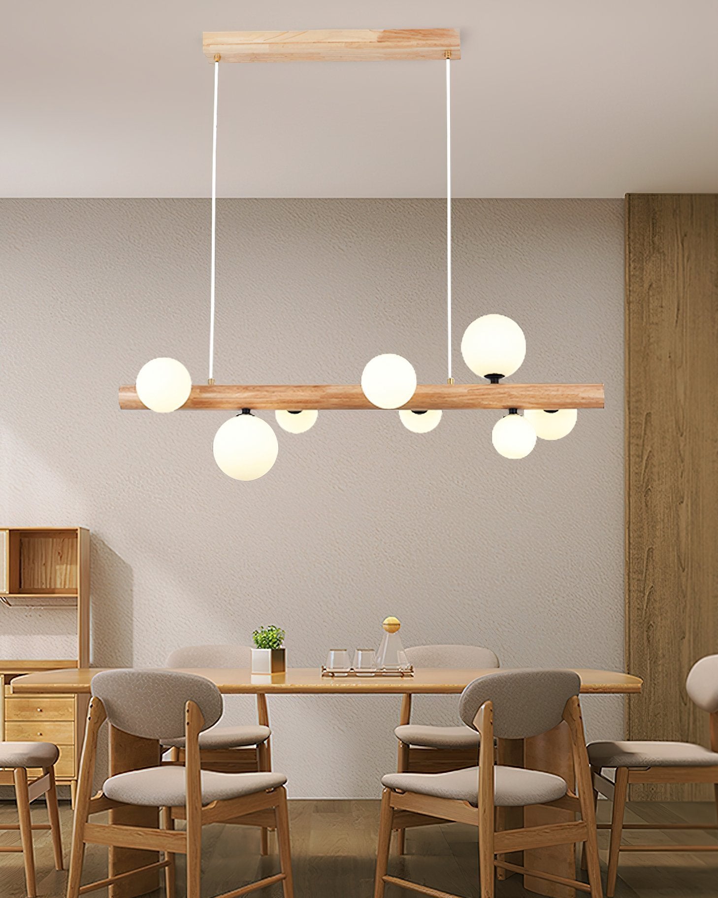 nordic-spiral-glass-ball-chandelier-wood-finish-pendant-light-for-dining-room