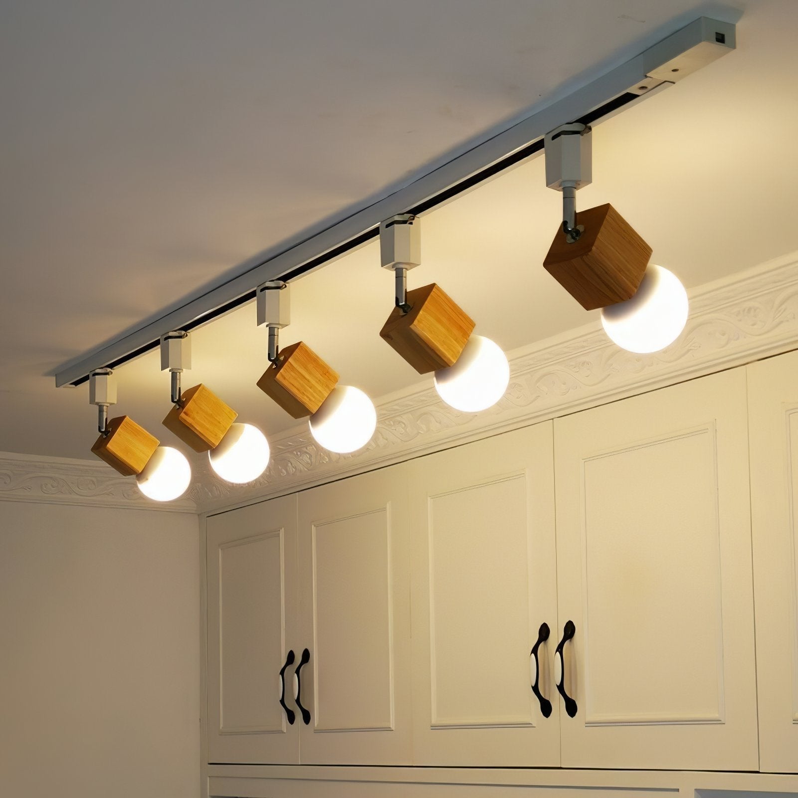modern-nordic-square-solid-wood-track-lighting-fixture-with-glass-shades-for-dining-room