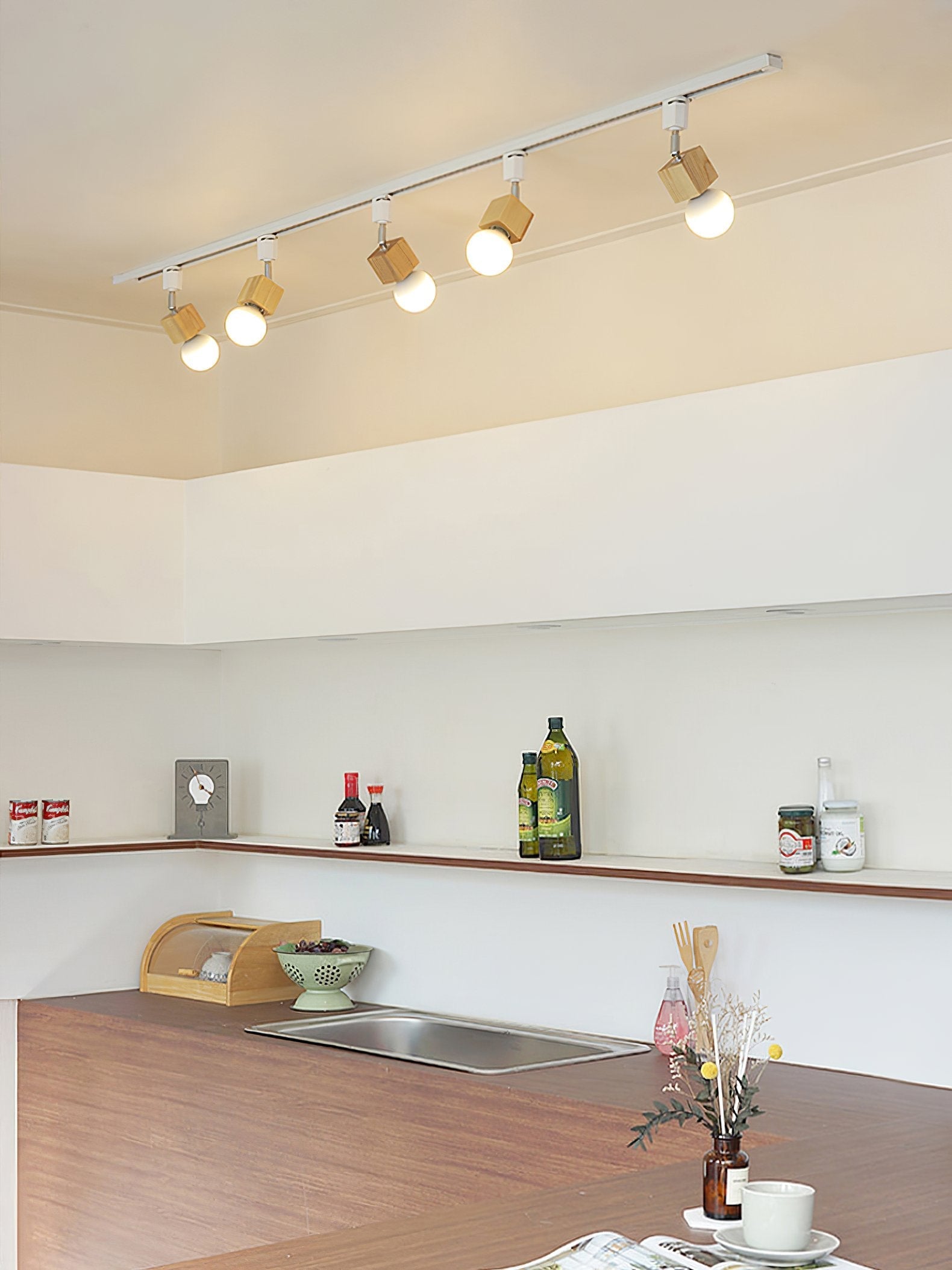 modern-nordic-square-solid-wood-track-lighting-fixture-with-glass-shades-for-dining-room