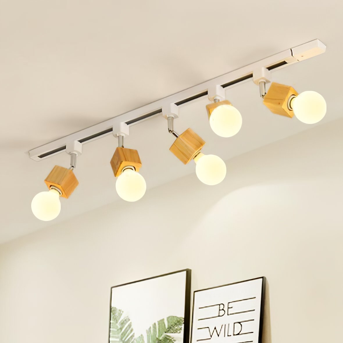 modern-nordic-square-solid-wood-track-lighting-fixture-with-glass-shades-for-dining-room
