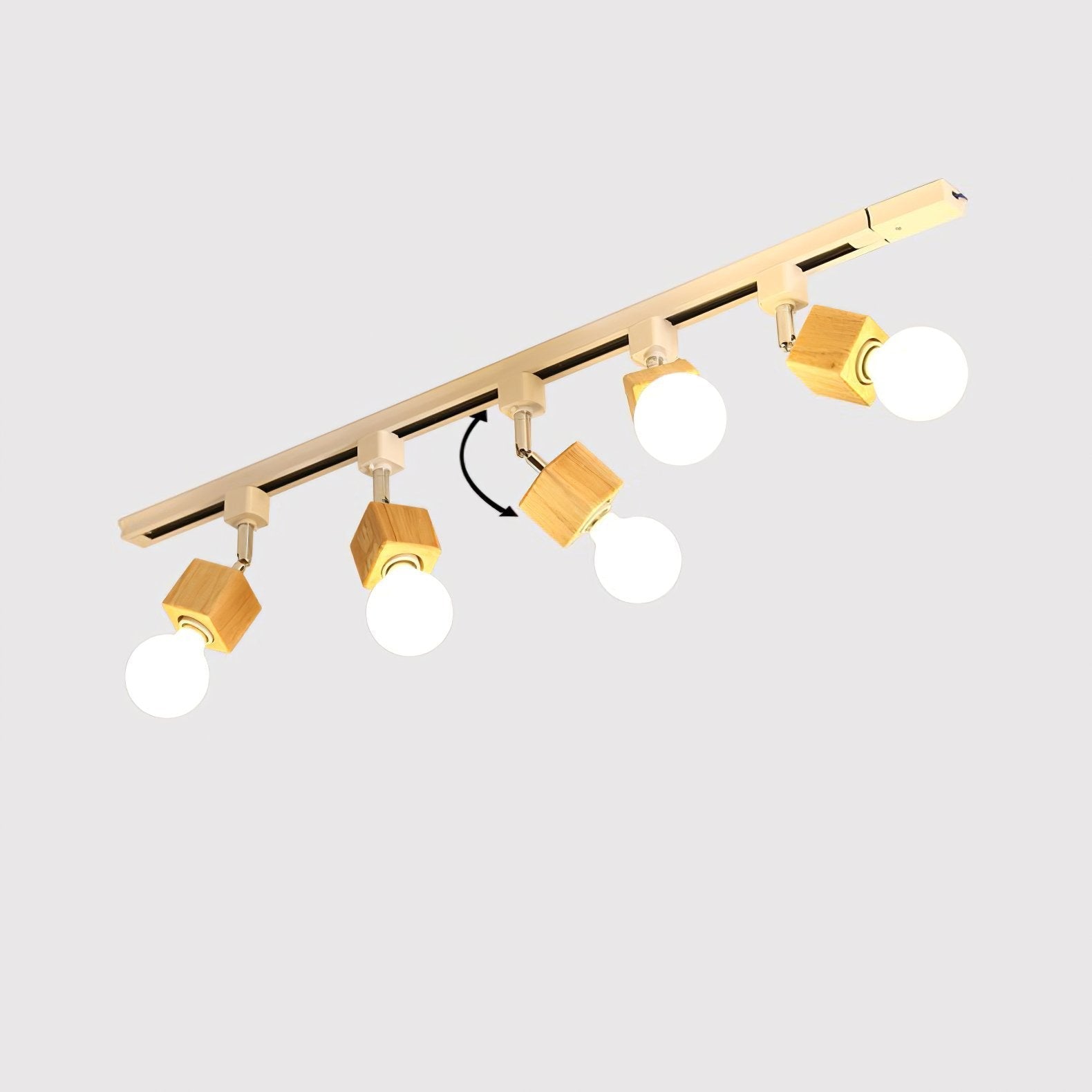 modern-nordic-square-solid-wood-track-lighting-fixture-with-glass-shades-for-dining-room