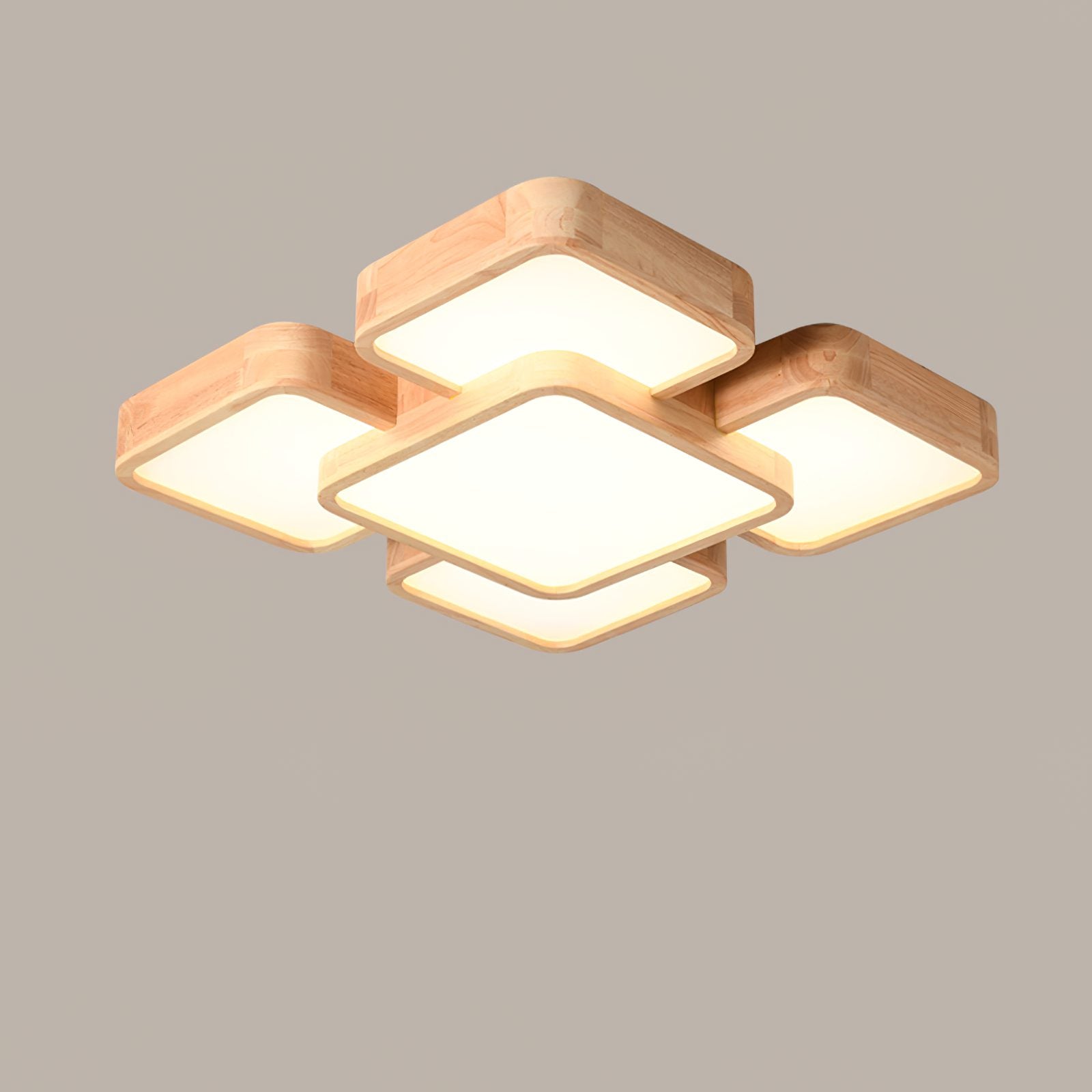 modern-rubber-wood-geometric-square-splicing-led-ceiling-light-fixture-for-living-room