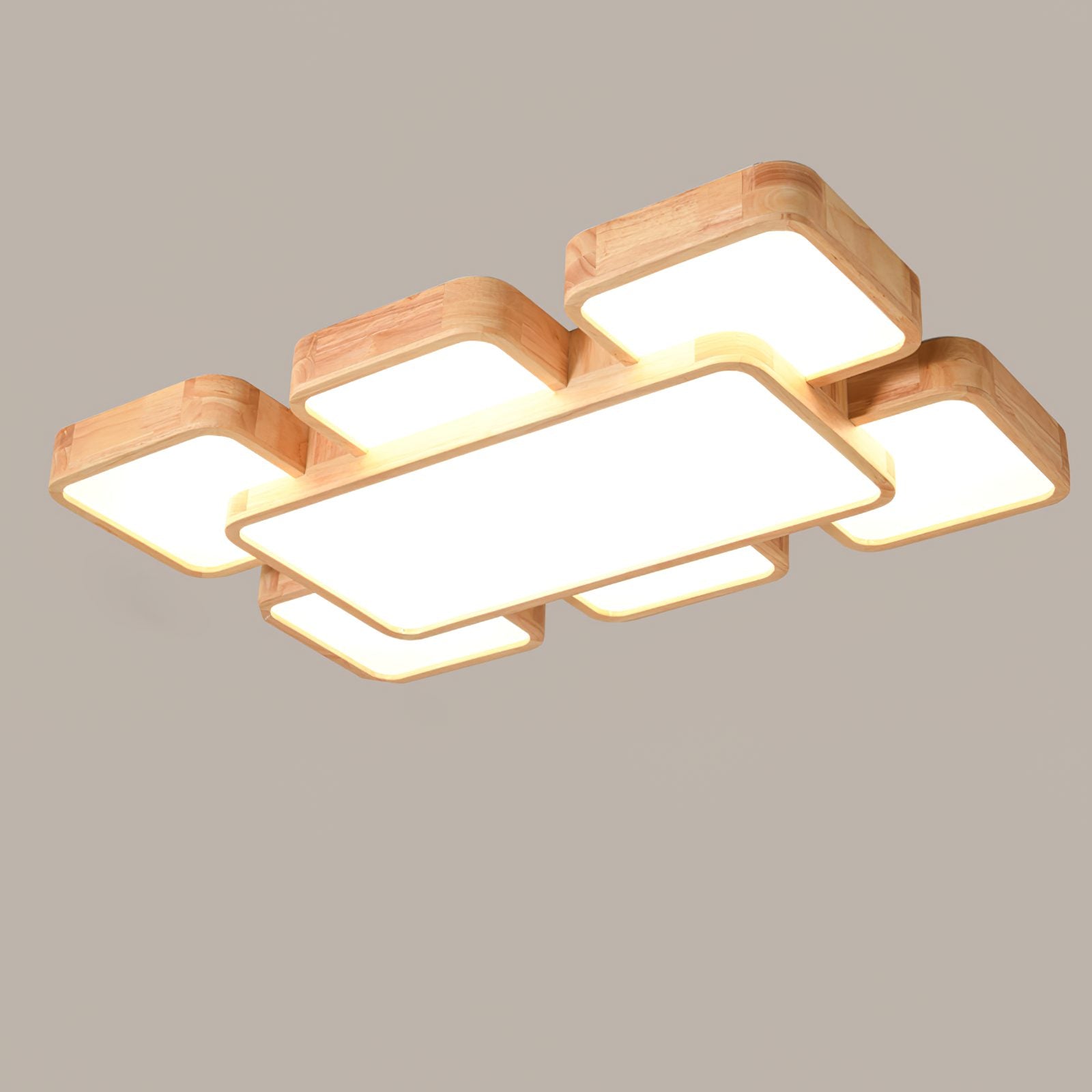 modern-rubber-wood-geometric-square-splicing-led-ceiling-light-fixture-for-living-room