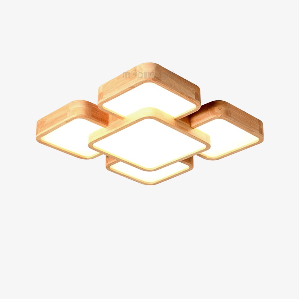 modern-rubber-wood-geometric-square-splicing-led-ceiling-light-fixture-for-living-room