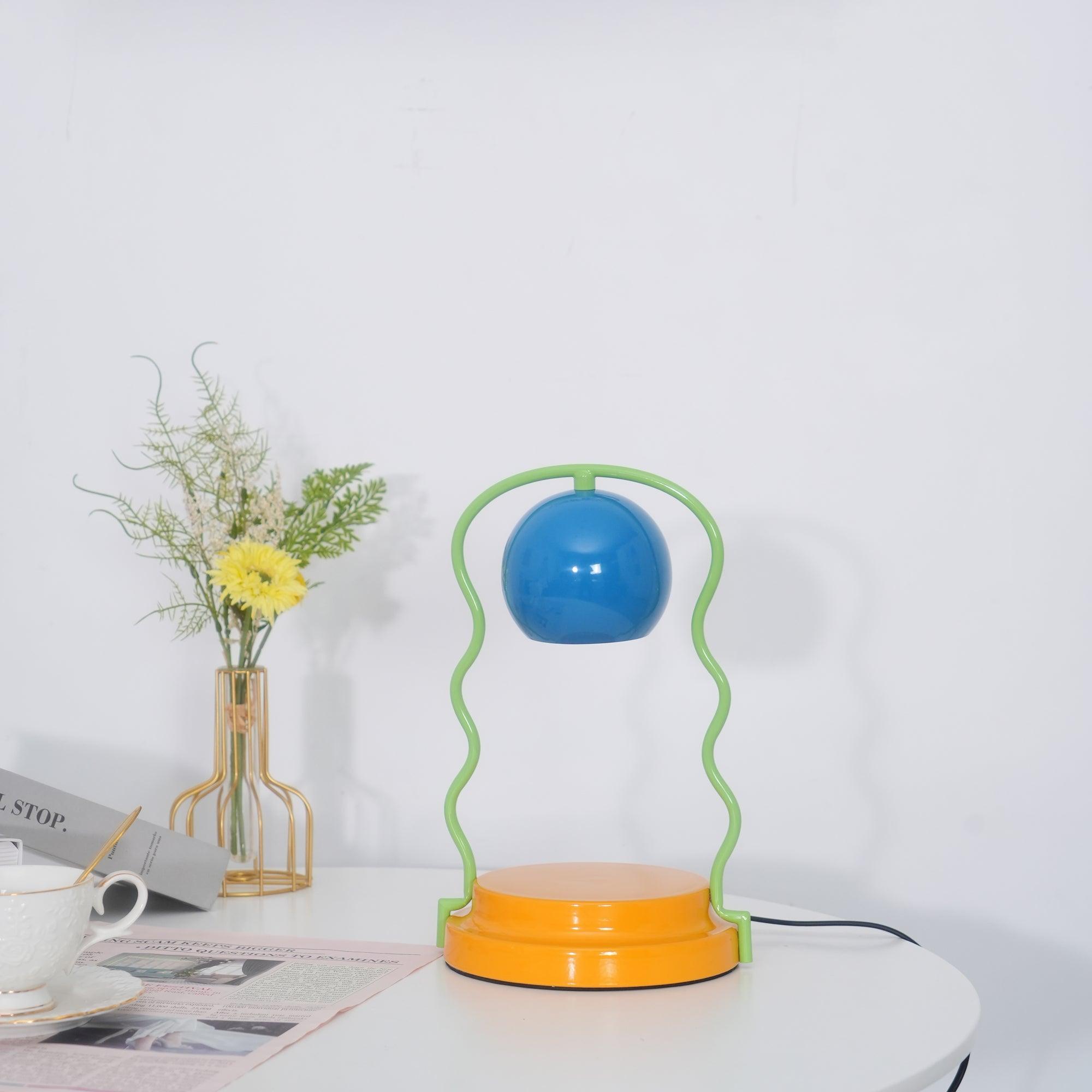 Modern Squiggle Spiral Table Lamp Decorative Metal Bedside Lighting for Bedroom