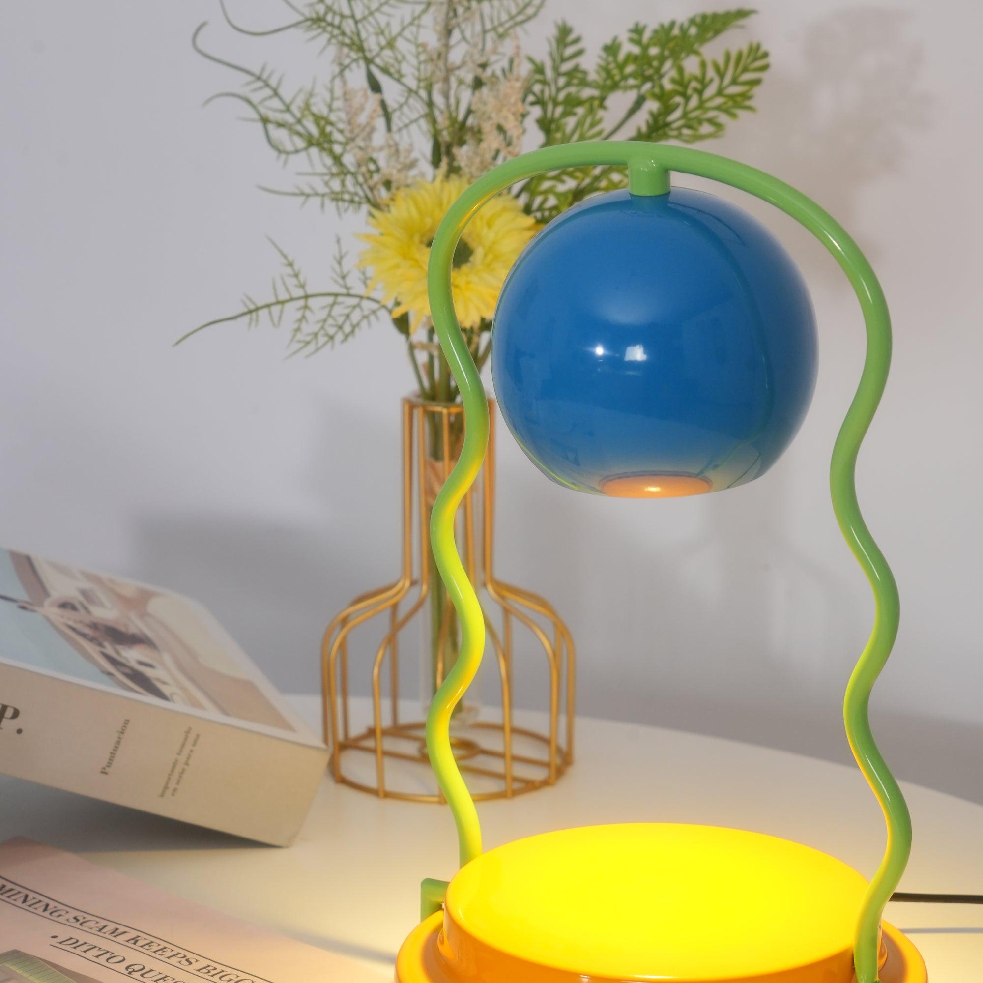 Modern Squiggle Spiral Table Lamp Decorative Metal Bedside Lighting for Bedroom