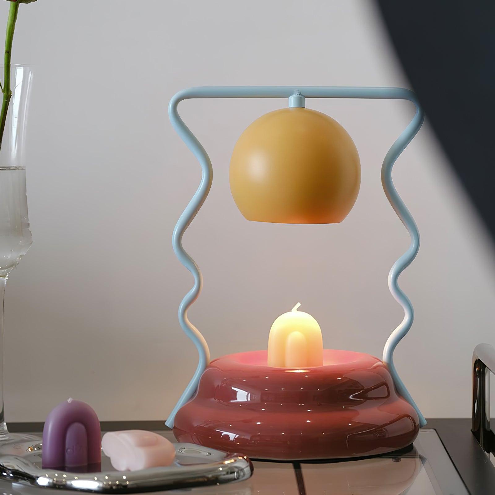 Modern Squiggle Spiral Table Lamp Decorative Metal Bedside Lighting for Bedroom