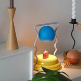 Modern Squiggle Spiral Table Lamp Decorative Metal Bedside Lighting for Bedroom