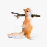 Squirrel Shaped Portable Resin Table Lamp Unique Animal Design Night Light for Modern Home Decor