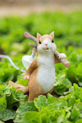 Squirrel Shaped Portable Resin Table Lamp Unique Animal Design Night Light for Modern Home Decor