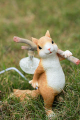 Squirrel Shaped Portable Resin Table Lamp Unique Animal Design Night Light for Modern Home Decor
