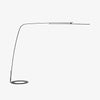 Modern Stealth LED Arc Floor Lamp with Rotating Arm for Minimalist Living Room Decor