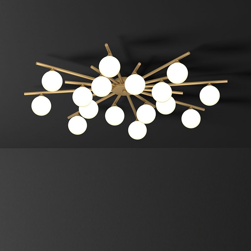 modern-mid-century-brass-ceiling-light-with-white-glass-globe-shades-and-gold-finish
