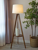 modern-ash-wood-floor-lamp-with-integrated-storage-table-and-white-fabric-shade