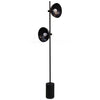 Modern Photographer Studio Standing Floor Lamp with Dual White Glass Shades