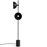 Modern Photographer Studio Standing Floor Lamp with Dual White Glass Shades