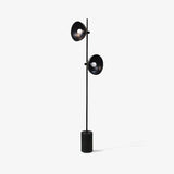Modern Photographer Studio Standing Floor Lamp with Dual White Glass Shades