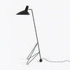 Modern Minimalist Geometric Metal Standing Lamp with Adjustable Shade for Reading