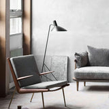 Modern Minimalist Geometric Metal Standing Lamp with Adjustable Shade for Reading